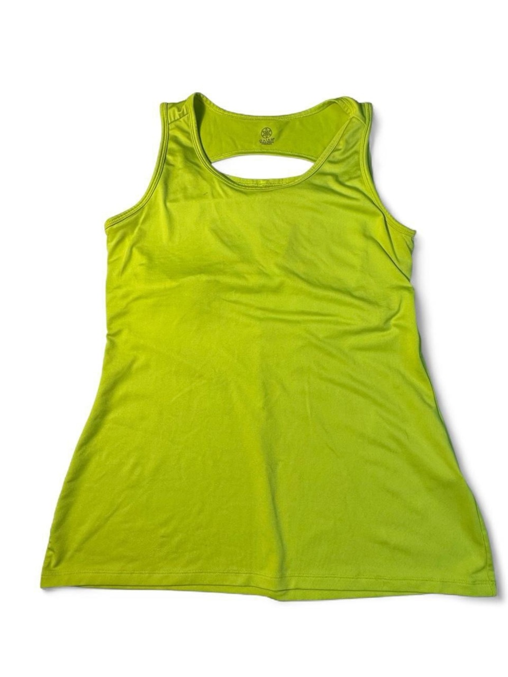 Gaiam Keyhole Back Athletic Skort Dress Lime Green Women’s M Athleisure Tennis